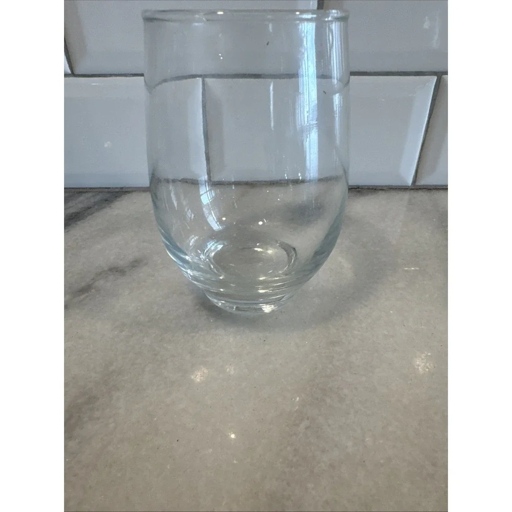Set Of 5 Vintage Drinking Glass Libbey TEMPO‎ Clear Wine 12oz GW052